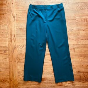 Lafayette 148 NY teal wool pants size 12